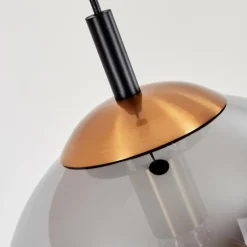 Suspension Recoutas Noir, 1 lumière