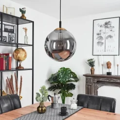 Suspension Recoutas Noir, 1 lumière