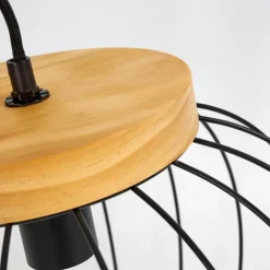 Suspension Refresco Bois foncé, Noir, 1 lumière