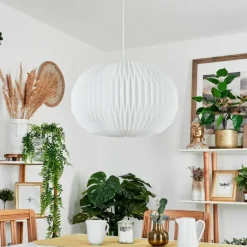 Suspension Regufe Blanc, 1 lumière