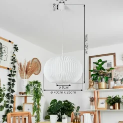 Suspension Regufe Blanc, 1 lumière