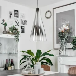 Suspension Rehula Chrome, 1 lumière