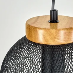 Suspension Reiden Noir, 3 lumières