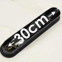 Suspension Rezat LED Noir doré, 1 lumière