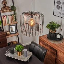 Suspension Ribellasca Noir, 1 lumière