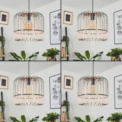 Suspension Ribellasca Noir, 1 lumière