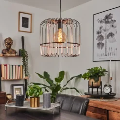 Suspension Ribellasca Noir, 1 lumière