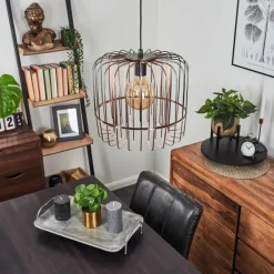 Suspension Ribellasca Noir, 1 lumière