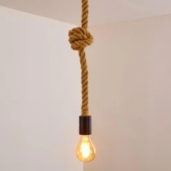 Suspension Riekje Brun, Noir, 1 lumière