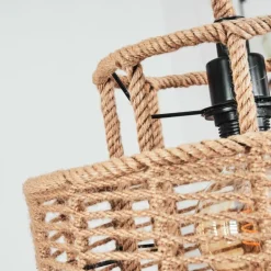 Suspension Riekje Brun, Noir, 1 lumière