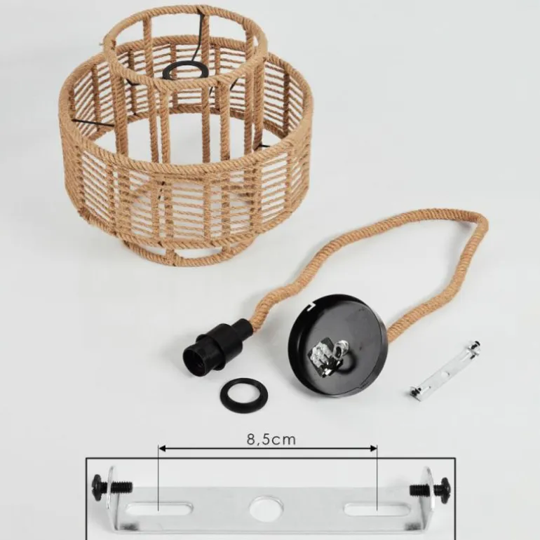 Suspension Riekje Brun, Noir, 1 lumière