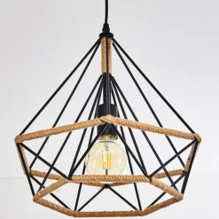 Suspension Riekje Noir, 1 lumière