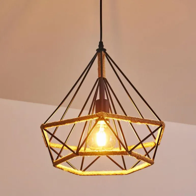 Suspension Riekje Noir, 1 lumière