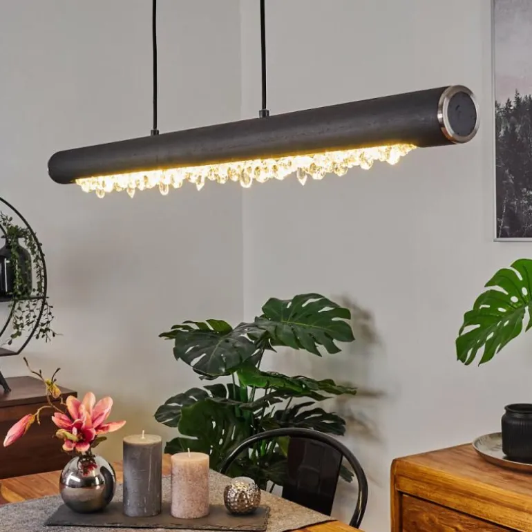 Suspension Rodeche LED Argenté, 1 lumière