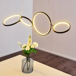 Suspension Rodekro LED Noir, 1 lumière