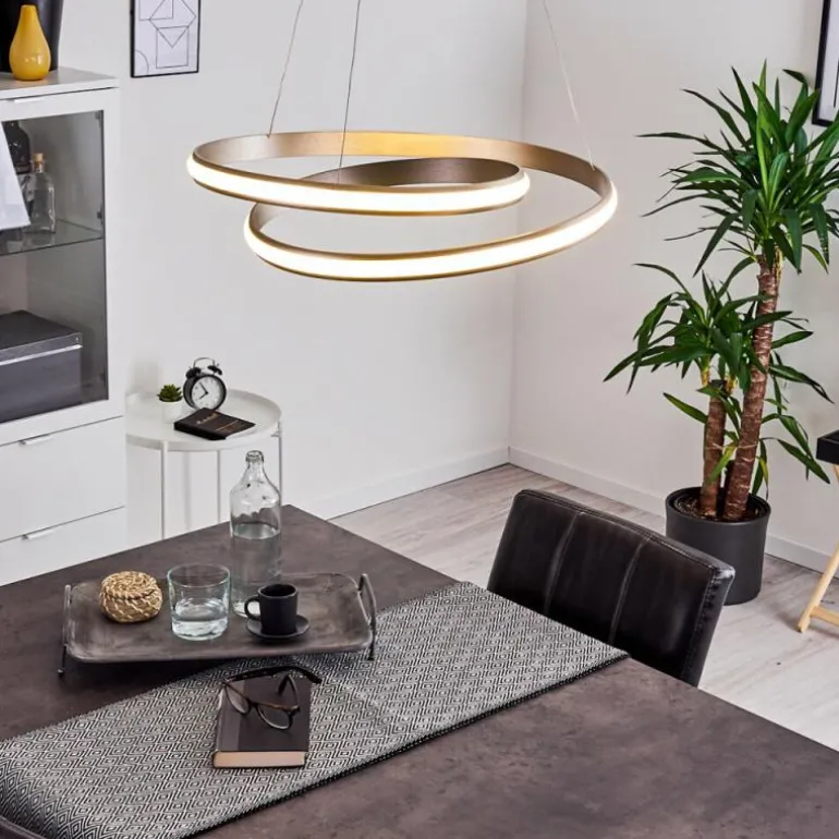 Suspension Rokera LED Nickel mat, 1 lumière