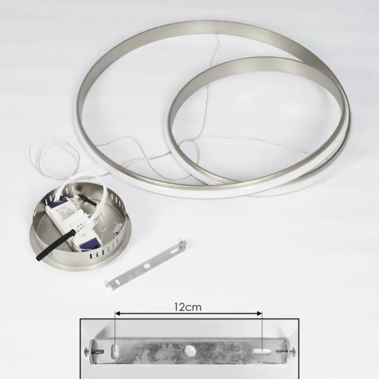 Suspension Rokera LED Nickel mat, 1 lumière