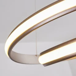 Suspension Rokera LED Nickel mat, 1 lumière