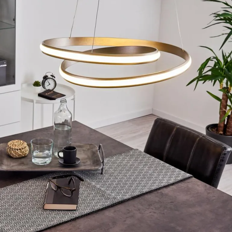 Suspension Rokera LED Nickel mat, 1 lumière