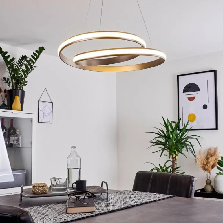 Suspension Rokera LED Nickel mat, 1 lumière