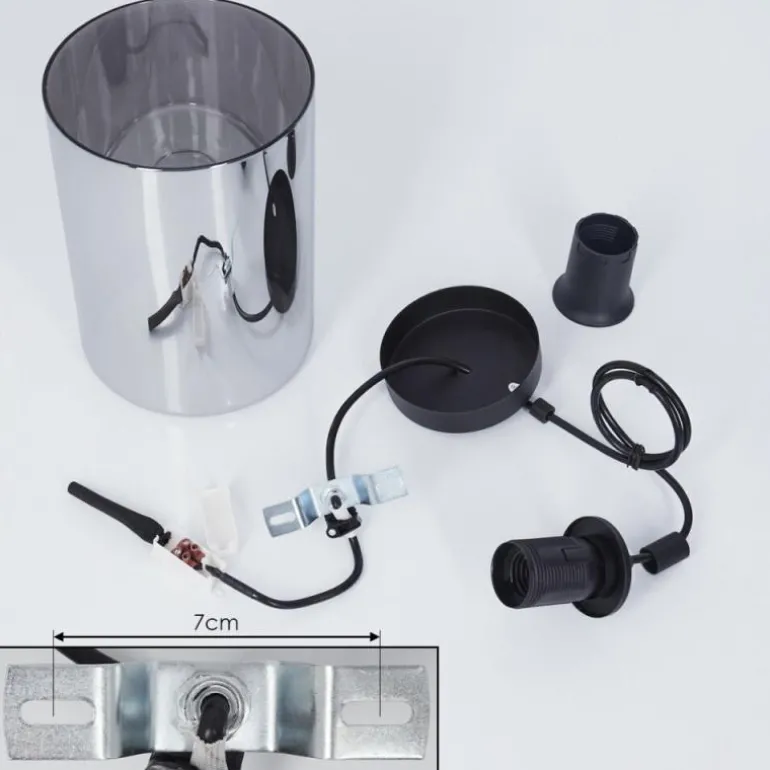 Suspension Roosevelt Noir, 1 lumière