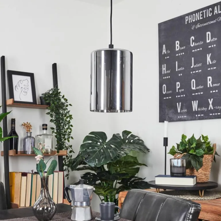 Suspension Roosevelt Noir, 1 lumière