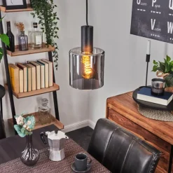 Suspension Roosevelt Noir, 1 lumière