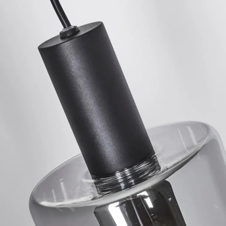 Suspension Roosevelt Noir, 1 lumière