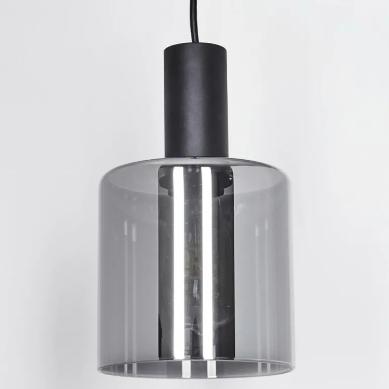 Suspension Roosevelt Noir, 1 lumière