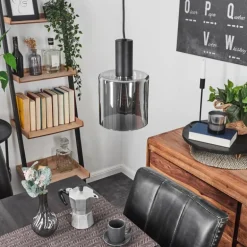 Suspension Roosevelt Noir, 1 lumière