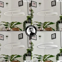 Suspension Rosemond LED Blanc, 1 lumière