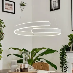 Suspension Rosemond LED Blanc, 1 lumière