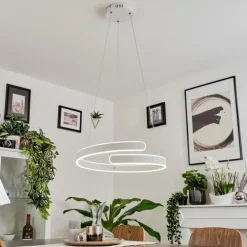 Suspension Rosemond LED Blanc, 1 lumière