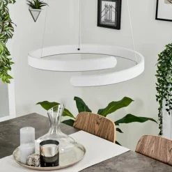 Suspension Rosemond LED Blanc, 1 lumière