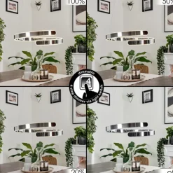 Suspension Rosemond LED Chrome, 1 lumière