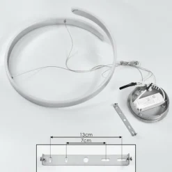 Suspension Rosemond LED Chrome, 1 lumière