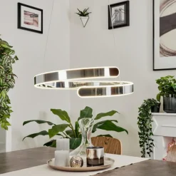 Suspension Rosemond LED Chrome, 1 lumière