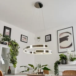 Suspension Rosemond LED Chrome, 1 lumière