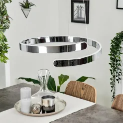 Suspension Rosemond LED Chrome, 1 lumière