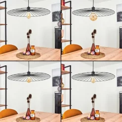 Suspension Rossedalen Noir, 1 lumière