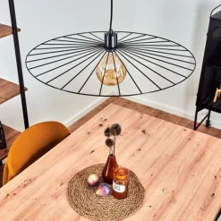 Suspension Rossedalen Noir, 1 lumière