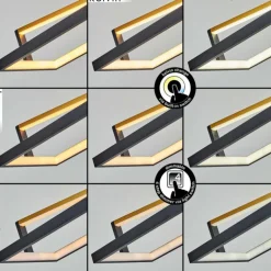 Suspension Rung LED Noir, 1 lumière