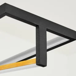 Suspension Rung LED Noir, 1 lumière