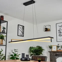 Suspension Rung LED Noir, 1 lumière