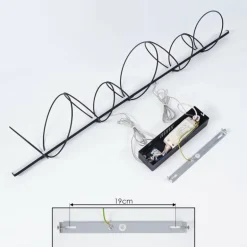 Suspension Saba LED Noir, 1 lumière