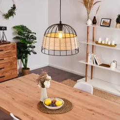 Suspension Samal Noir, 1 lumière