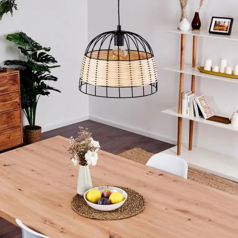 Suspension Samal Noir, 1 lumière