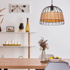 Suspension Samal Noir, 1 lumière