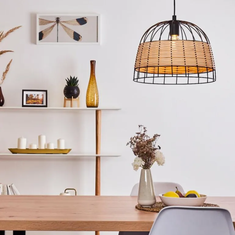 Suspension Samal Noir, 1 lumière