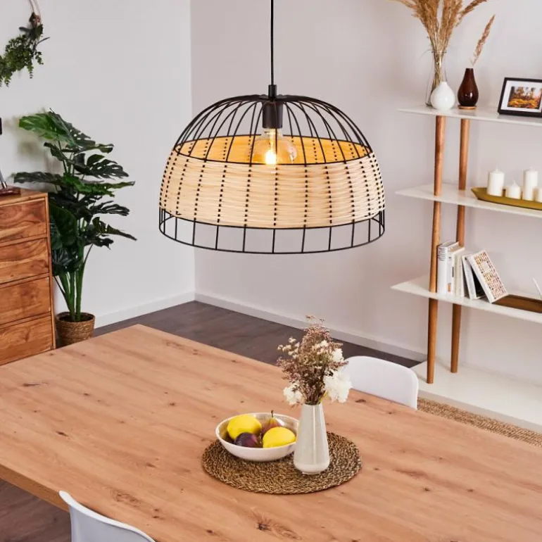 Suspension Samal Noir, 1 lumière